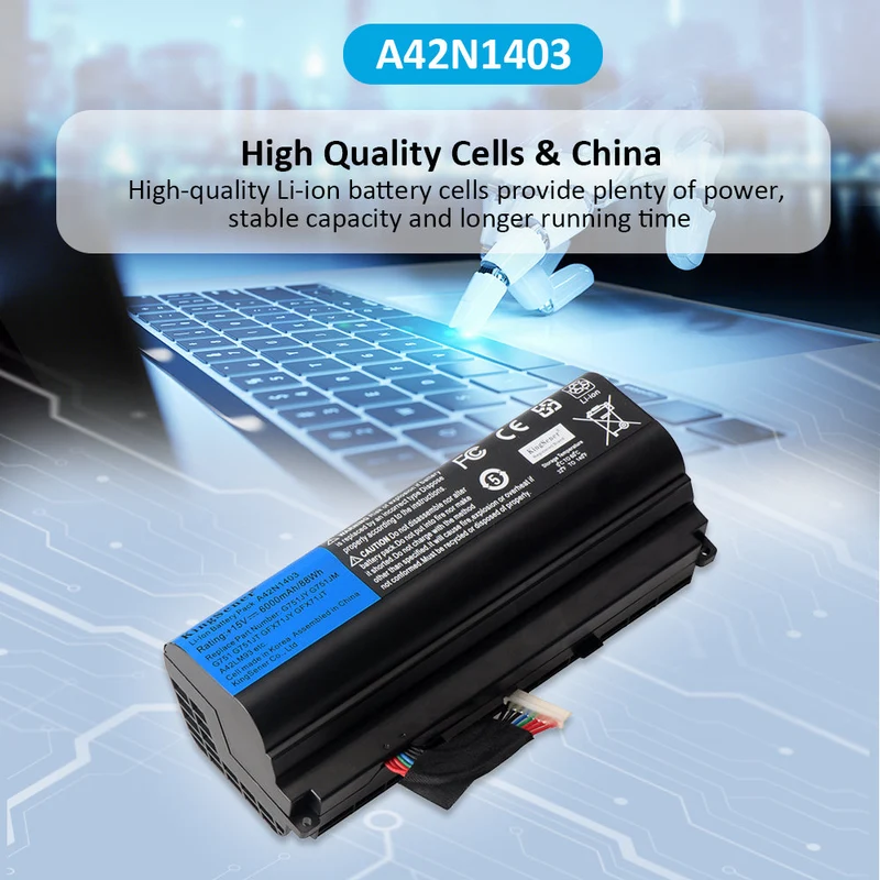 A42N1403 8-Cell 88Wh Laptop Battery for ASUS ROG G751 G751JY G751JM G751JT GFX71