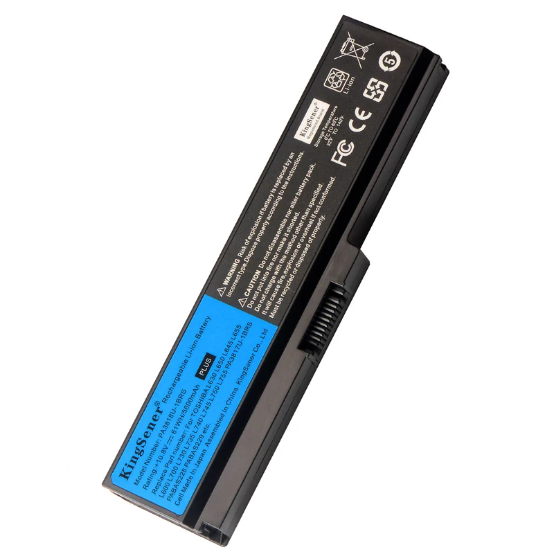 PA3817U-1BRS Battery for Toshiba Satellite L600 L630 L640 L650 L730 L740 L750 — 10.8V 48Wh