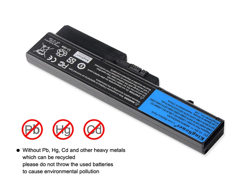 L09M6Y02 L09S6Y02 Battery for Lenovo IdeaPad G460 G470 G560 G570 V360 V370 Z460 B470 — 10.8V 48Wh
