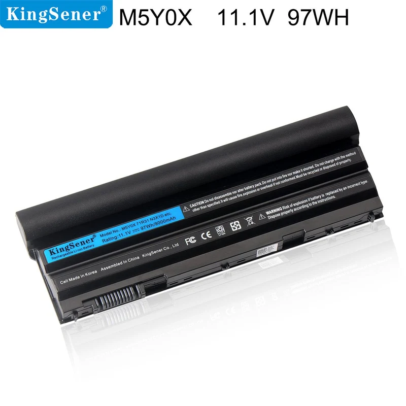 M5Y0X Battery for Dell Latitude E6420 E6520 E5420 E5520 E6430 Inspiron 14R 15R 17R — 11.1V 97Wh