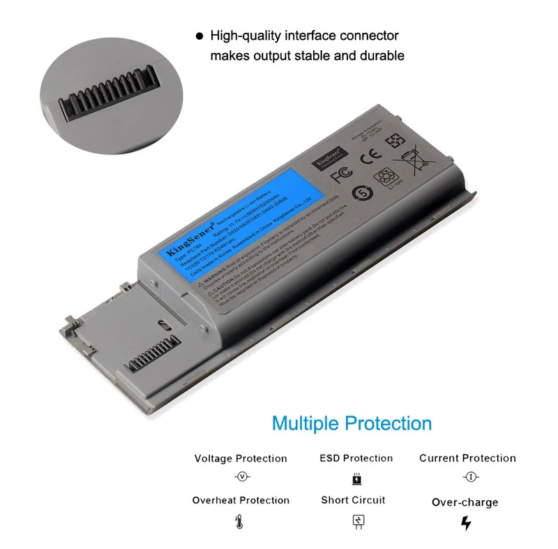 PC674 Laptop Battery For DELL D620 D630 D631 D640 PC764 JD606 TC030 TD175 KD491 6CELLS 11.1V 5200mAh | KingSener