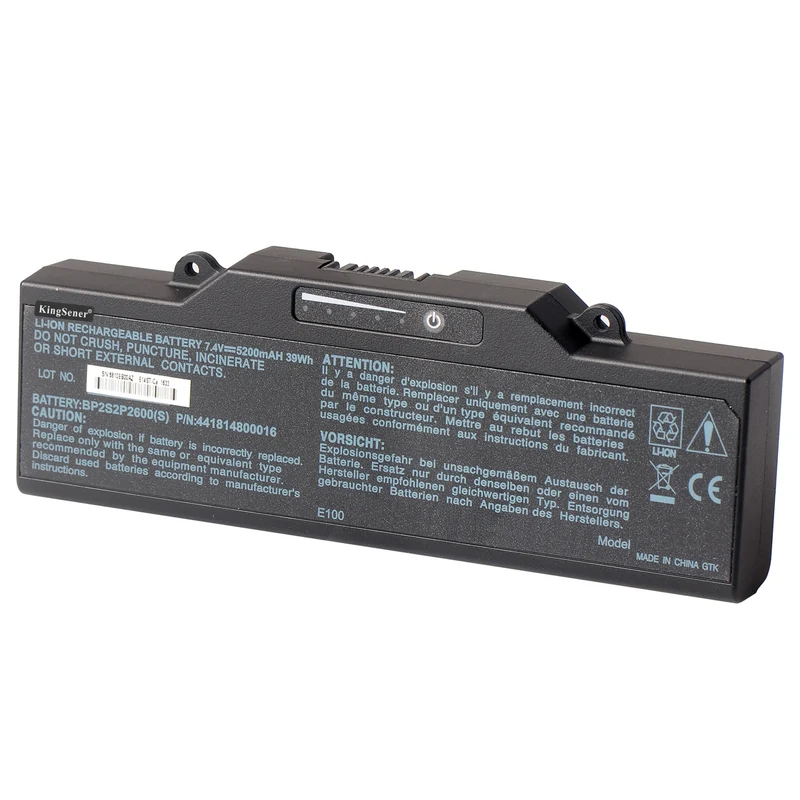 BP2S2P2600(S) Laptop Battery For Getac E100 Notebook Battery BP2S2P2600(S) P/N:441814800016 BP2S2P2050(S)(P) | KingSener