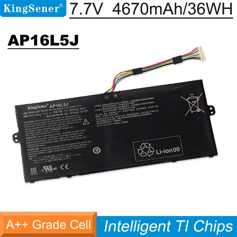 AP16L5J Replacement Battery for Acer Aspire Swift 5 SF514-52T / Spin 1 SP111-32N — 7.7V 36Wh