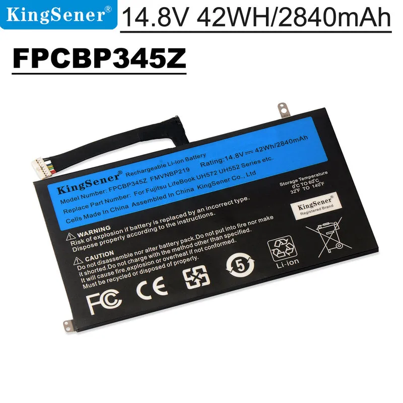 FPCBP345Z Replacement Battery for Fujitsu LifeBook UH572 UH552 Ultrabook — 14.8V 42Wh