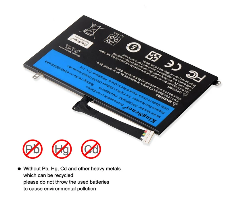 FPCBP345Z Replacement Battery for Fujitsu LifeBook UH572 UH552 Ultrabook — 14.8V 42Wh