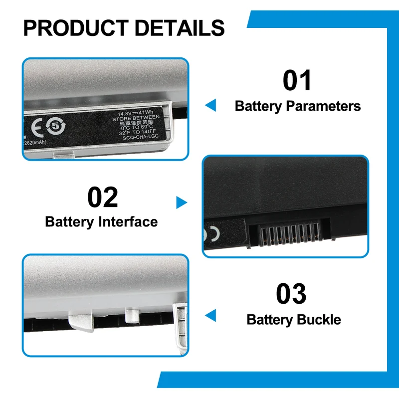 LA04 Replacement Battery for HP Pavilion TouchSmart 14 15 / 248 345 350 G1 — 14.8V 48Wh