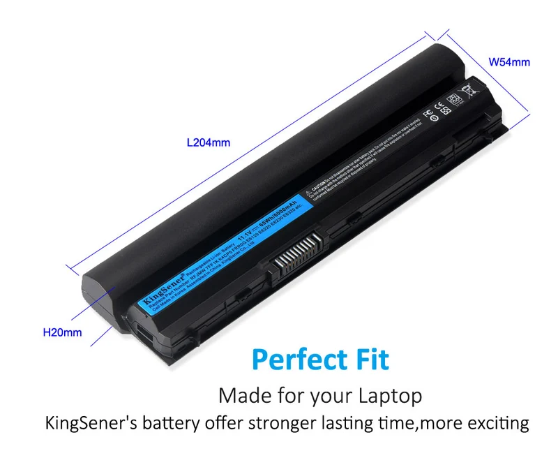 RFJMW Laptop Battery Replacement For DELL Latitude E6320 E6330 E6220 E6230 E6120 FRR0G KJ321 K4CP5 J79X4 7FF1K | KingSener