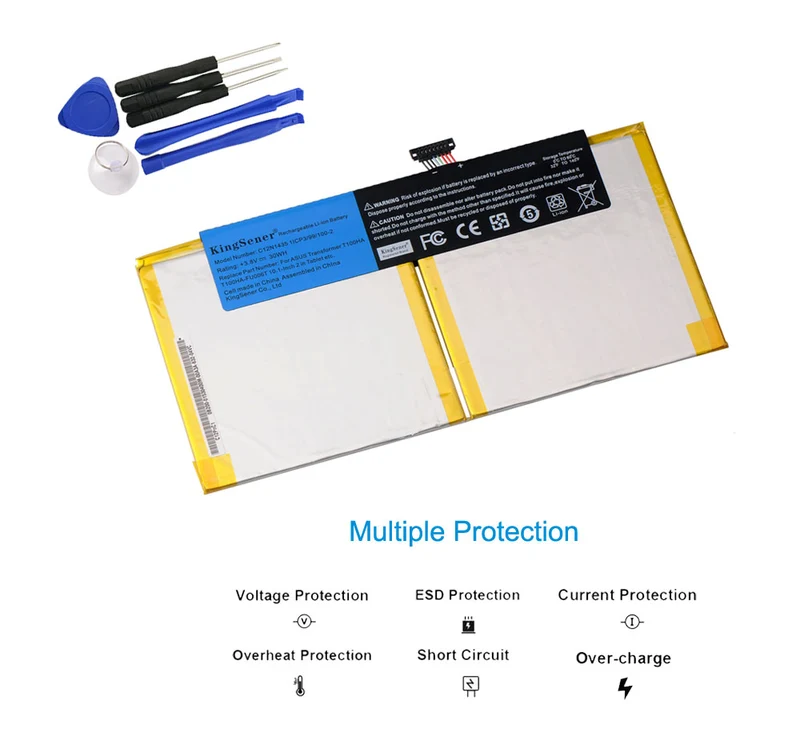 C12N1435 Laptop Battery For ASUS T100HA T100HA-FU006T 10.1-Inch 2 in 1 Touchscreen Tablet battery 3.8V 30WH | KingSener