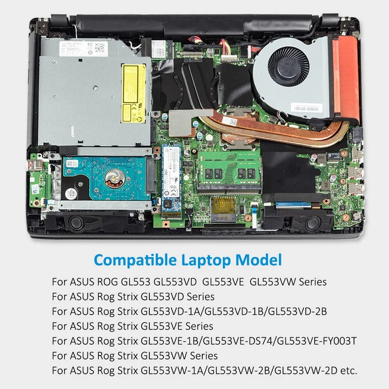 A41N1611 Laptop Battery For ASUS ROG GL553 GL553VD GL553VE GL553VW Series A41LK5H A41LP4Q 14.4V 48WH | KingSener