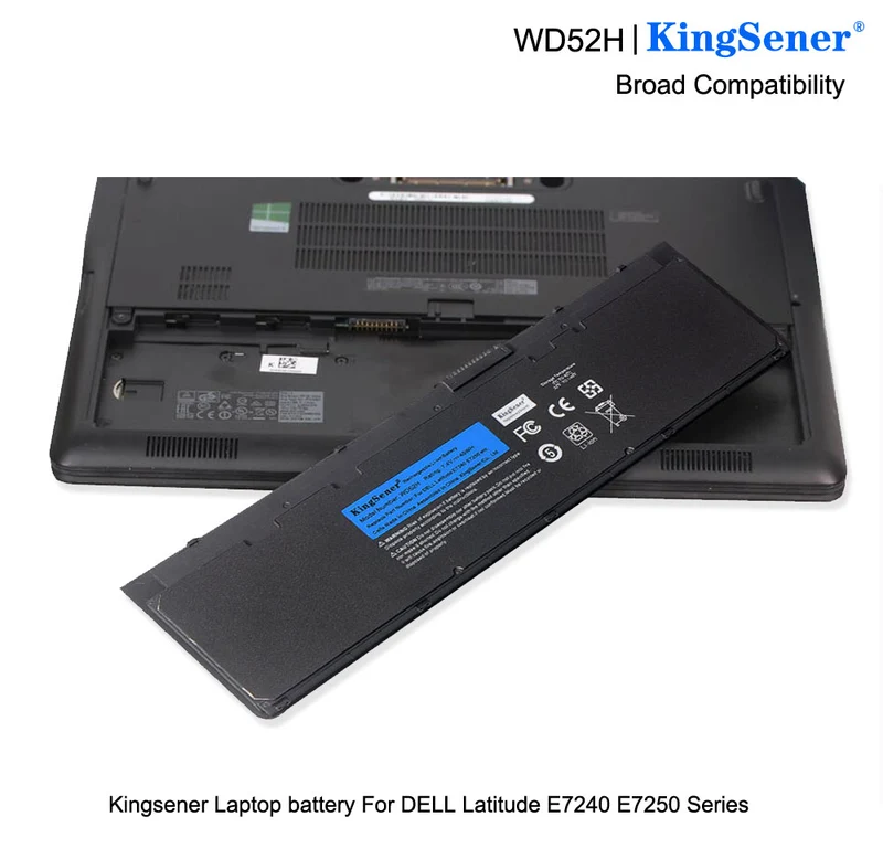 WD52H Battery for Dell Latitude E7240 E7250 Ultrabook — 7.4V 45Wh