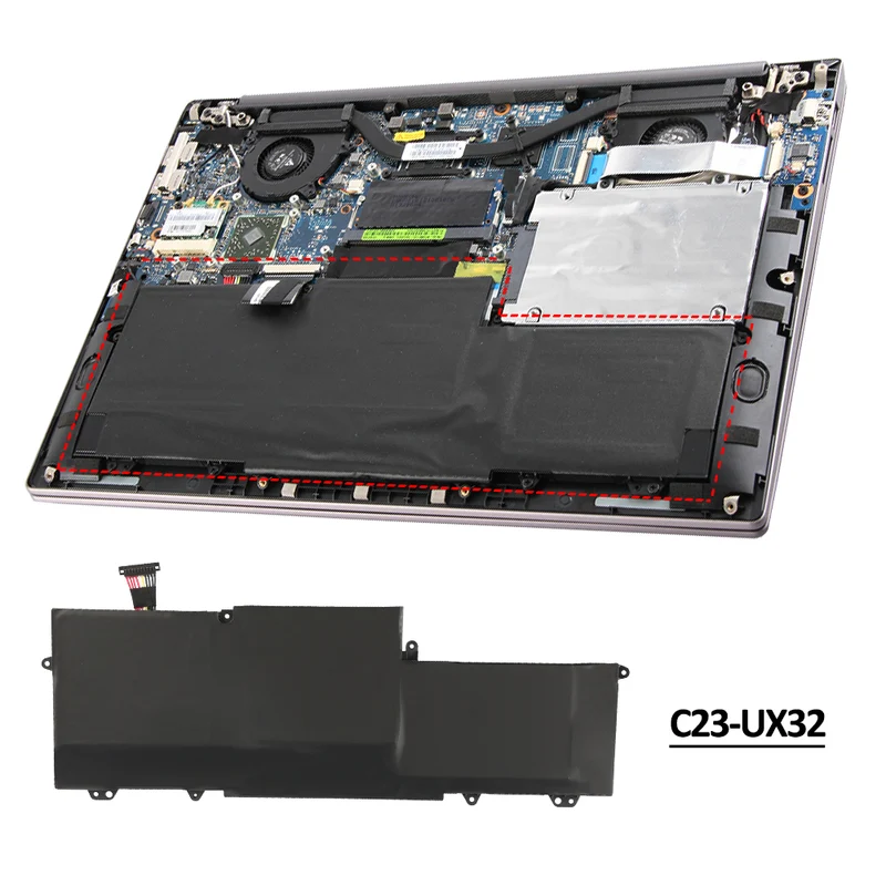 C23-UX32 Battery for ASUS ZenBook UX32 VivoBook U38N — 7.4V 6520mAh