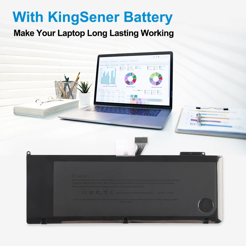 A1382 Battery for MacBook Pro 15 A1286 (Early 2011–Mid 2012) — 10.95V 77.5Wh 7200mAh