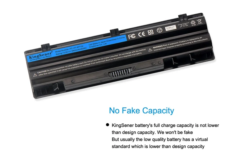 PC-VP-WP134 Battery for NEC VK24L VK30H VK27M VK25L VJ30H PC-VP-WP135 — 10.8V 5800mAh 59Wh