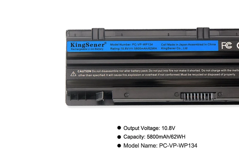 PC-VP-WP134 Battery for NEC VK24L VK30H VK27M VK25L VJ30H PC-VP-WP135 — 10.8V 5800mAh 59Wh