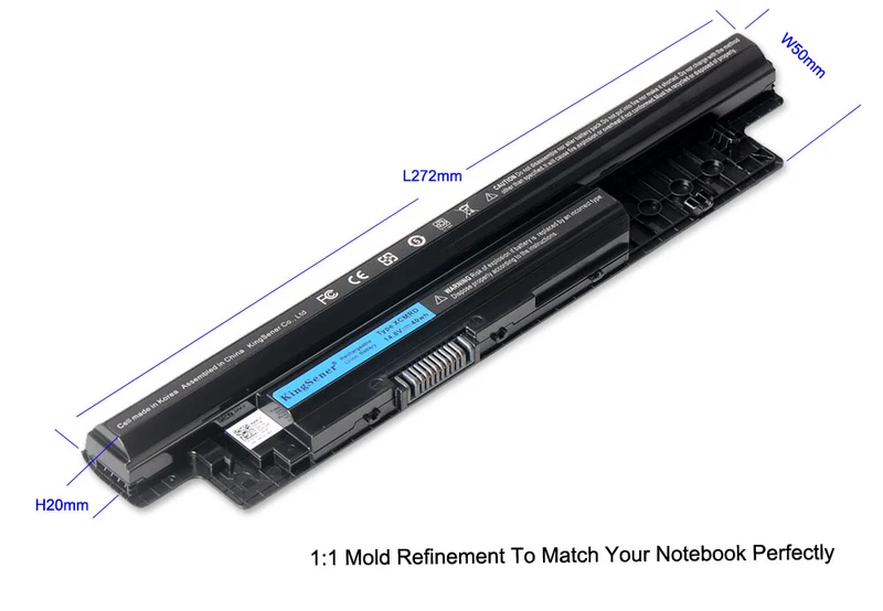 XCMRD Laptop Battery for Dell Inspiron 14 15 17 3000 Series Vostro 2421 — 14.8V 40Wh
