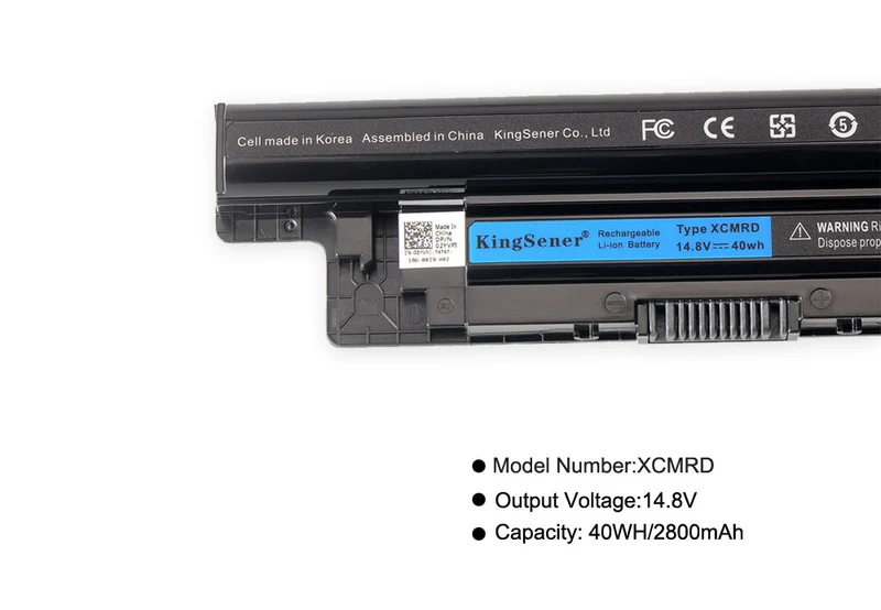 XCMRD Laptop Battery for Dell Inspiron 14 15 17 3000 Series Vostro 2421 — 14.8V 40Wh