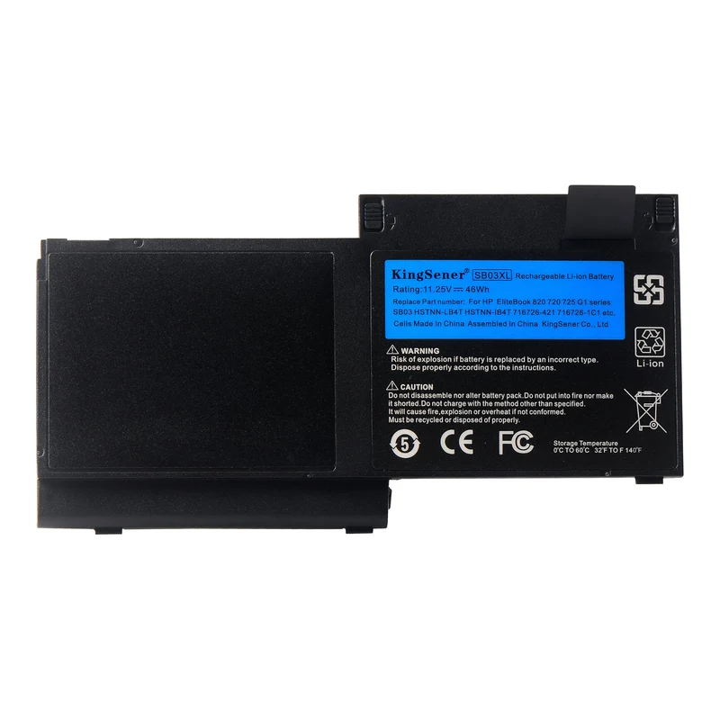 SB03XL Battery for HP EliteBook 720 725 820 G1 G2 — 11.25V 46Wh