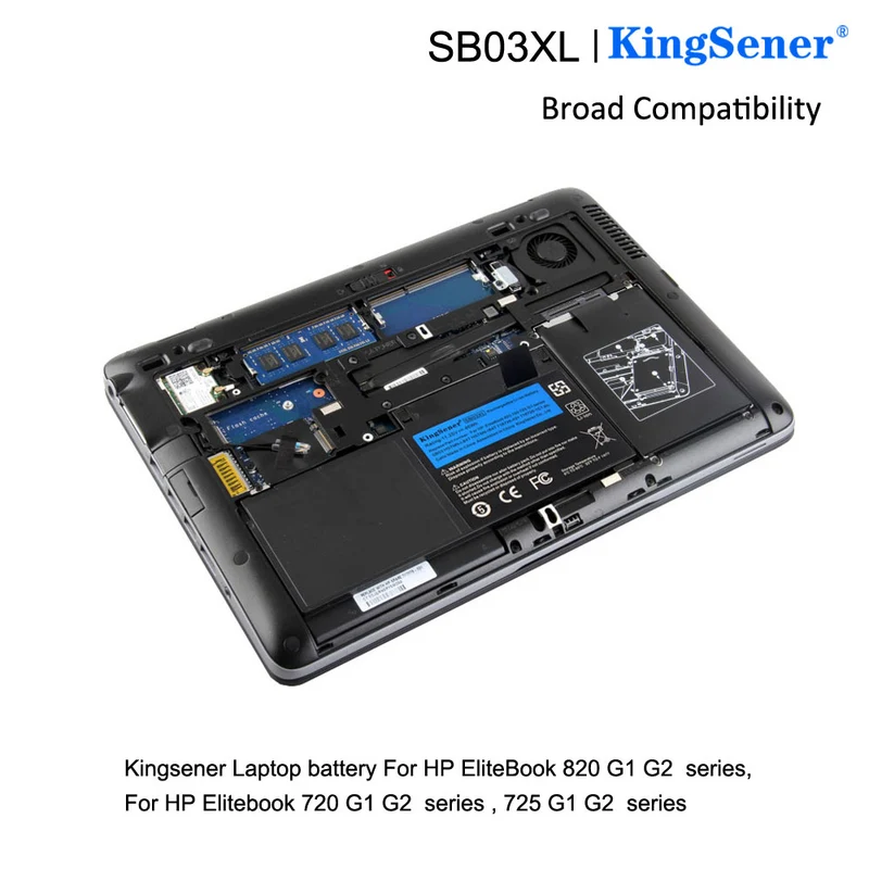 SB03XL Battery for HP EliteBook 720 725 820 G1 G2 — 11.25V 46Wh