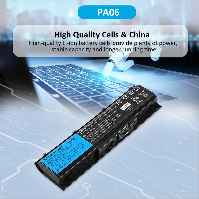 PA06 Battery for HP Omen 17-W 17-AB Series HSTNN-DB7K 849911-850 — 10.95V 62Wh
