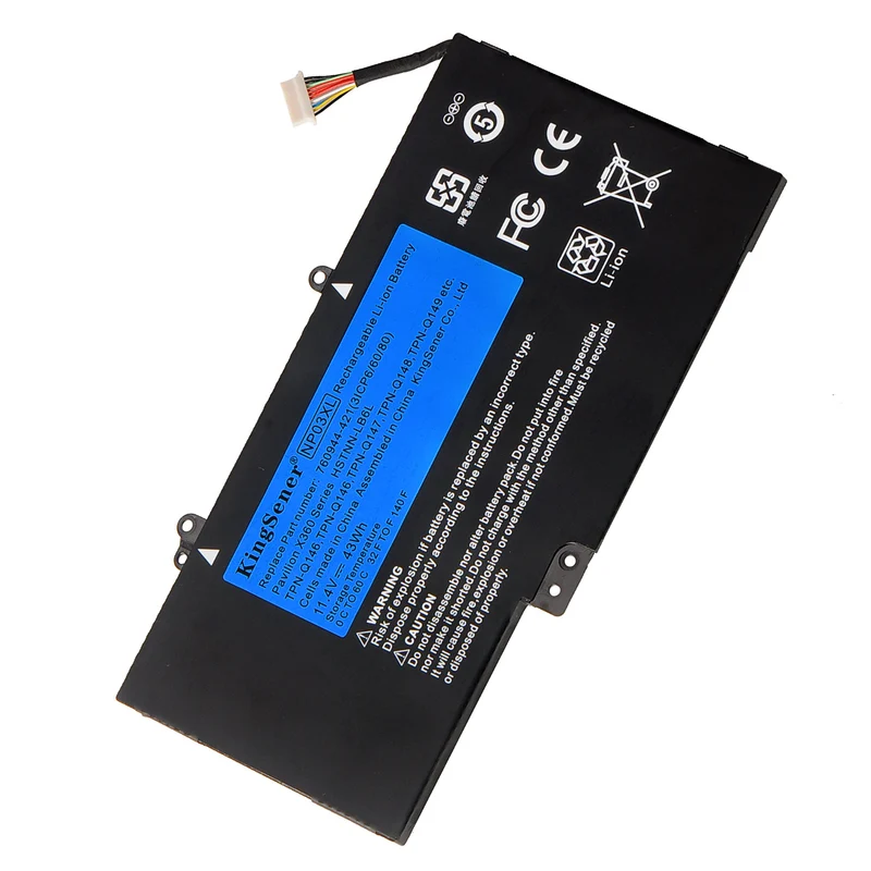 NP03XL Battery for HP Pavilion X360 13-A 15-U Series TPN-Q146 HSTNN-LB6L — 11.4V 43Wh
