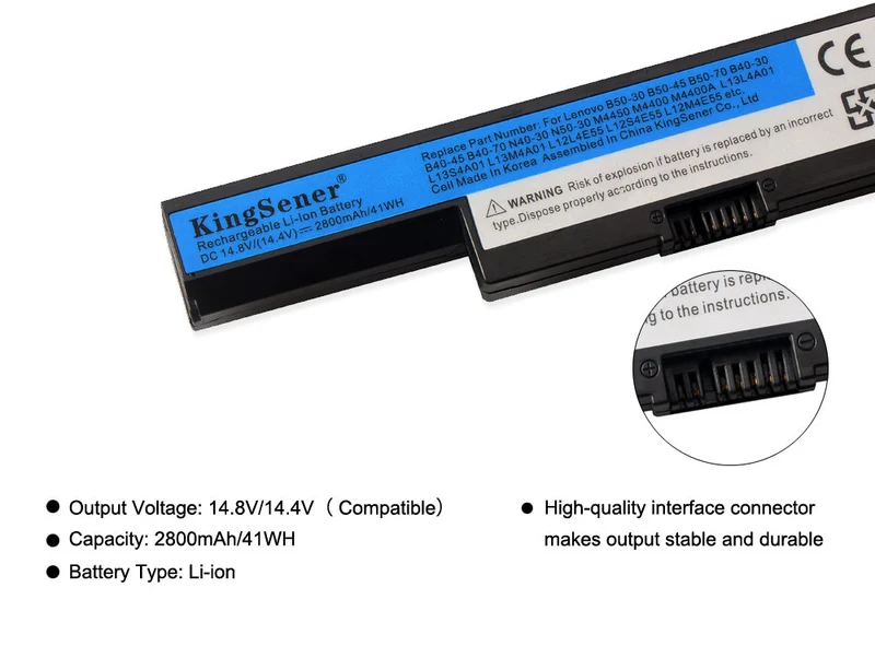 M4450 2800mAh/41Wh Laptop Battery for Lenovo E40-30 E40-45 E40-80 E40-70 E41-80 E50-80 Tian Yi 300-14ISK 15ISK