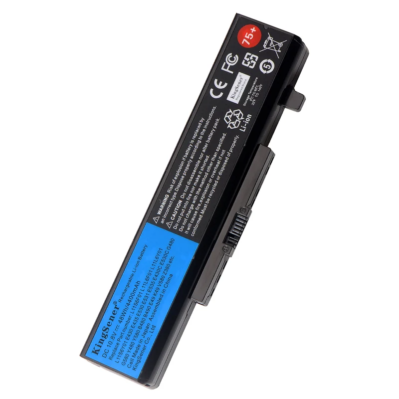 L11S6Y01 Battery for Lenovo ThinkPad E430 E431 E435 E530 E535 E540 Y480 B490 — 10.8V 48Wh