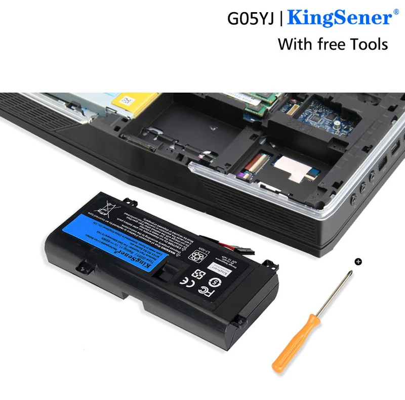 G05YJ Laptop Battery Replacement for Dell Alienware 14 A14 M14X R3 R4 P39G — 11.1V 69Wh