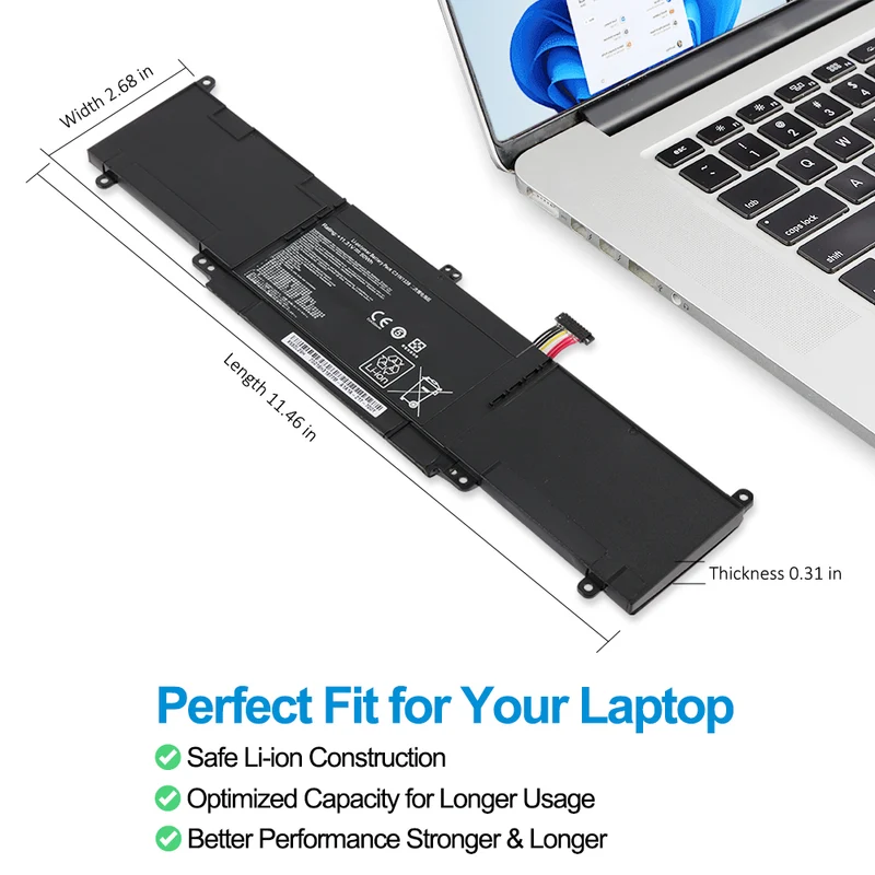C31N1339 Replacement Battery for ASUS ZenBook UX303 UX303L UX303U UX303UB (11.31V 50Wh)