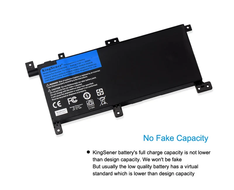 C21N1509 Replacement Battery for ASUS VivoBook X556UA X556UB X556UF X556UJ, 7.6V 38Wh