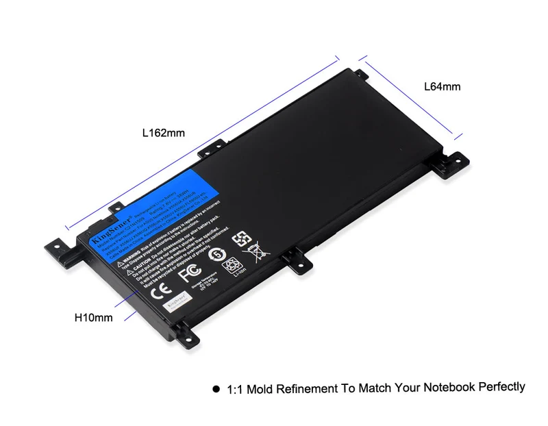 C21N1509 Replacement Battery for ASUS VivoBook X556UA X556UB X556UF X556UJ, 7.6V 38Wh