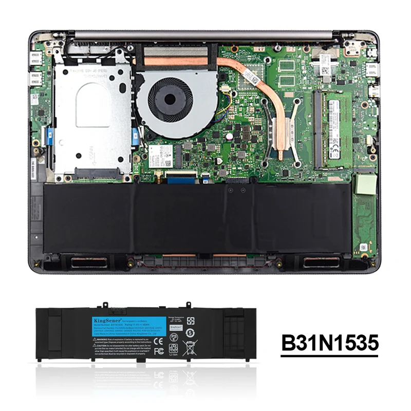 B31N1535 Battery for ASUS ZenBook UX310 UX410 U4000 RX310, 11.4V 48Wh