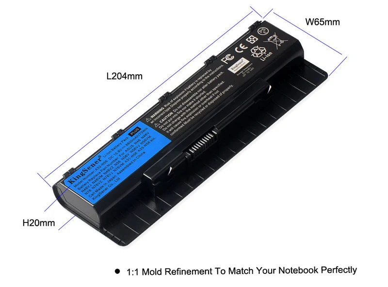 A32-N56 Replacement Battery for ASUS N46 N56 N76 Series, 56Wh/73Wh 10.8V