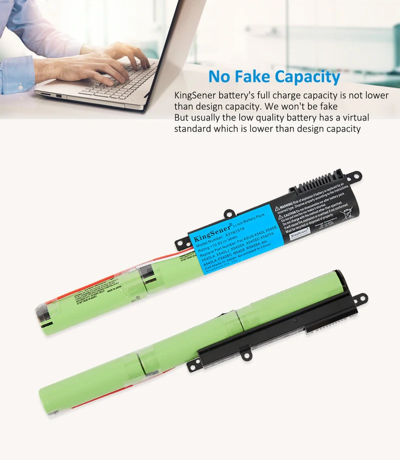 A31N1519 Replacement Battery for ASUS X540 X540L X540LA X540SA X540SC A540 F540 R540S, 36Wh 10.8V