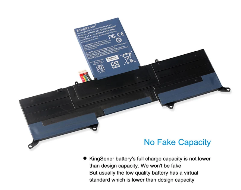 AP11D3F AP11D4F Battery for Acer Aspire S3 S3-951 S3-391 Ultrabook — 11.1V 36.4Wh