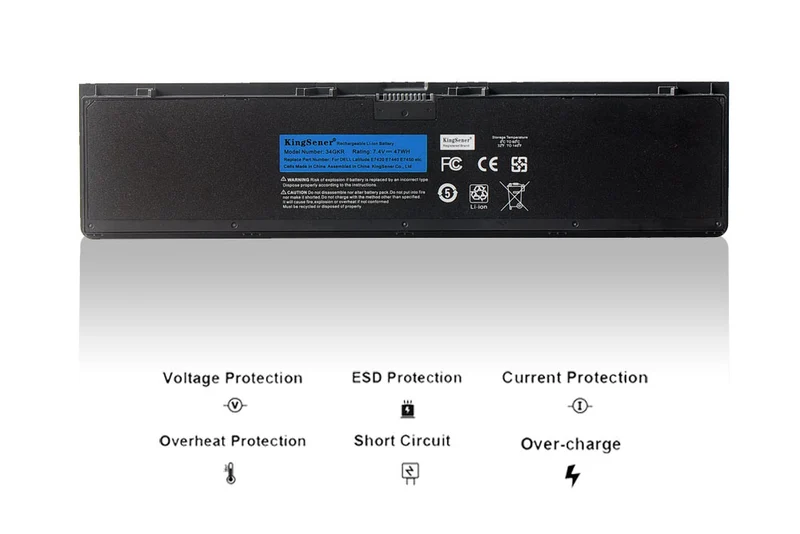34GKR Battery for Dell Latitude E7420 E7440 E7450 — 7.4V 47Wh