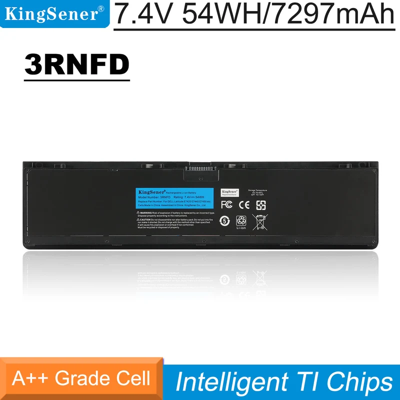 3RNFD Replacement Battery for Dell Latitude E7420 E7440 E7450 — 7.4V 54Wh
