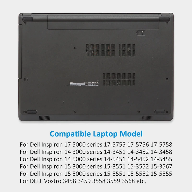 Dell Inspiron 14 15 17 3000 5000 Battery Replacement M5Y1K 47.66Wh