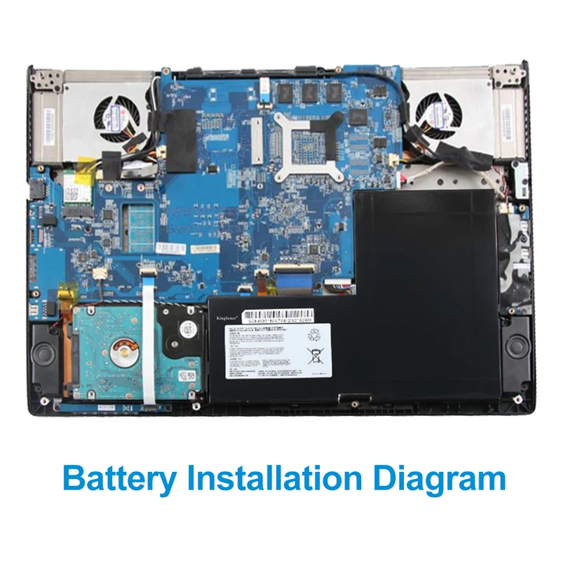 MSI BTY-M6F Battery Replacement for GS60 MS-16H2 MS-16H4 — 11.4V 52.89Wh