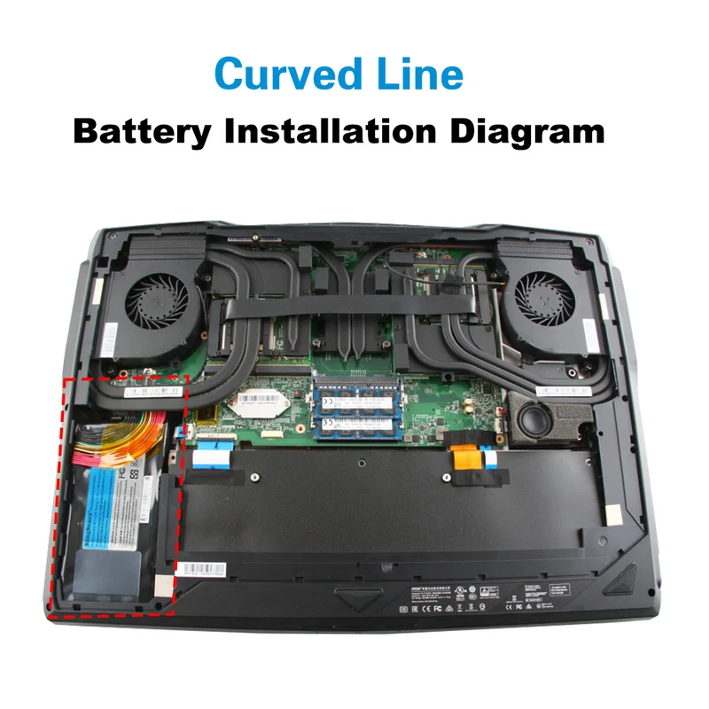 BTY-L78 Laptop Battery for MSI GT62 GT73 GT80 GT83 — 14.4V 75.24Wh