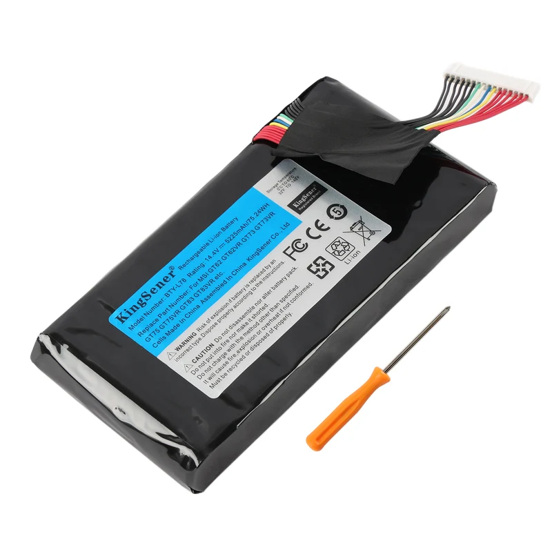 BTY-L78 Laptop Battery for MSI GT62 GT73 GT80 GT83 — 14.4V 75.24Wh