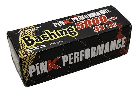 Pink Performance Batterie Lipo Low Profil 3S 11.1v 50C 5000mAh Multi