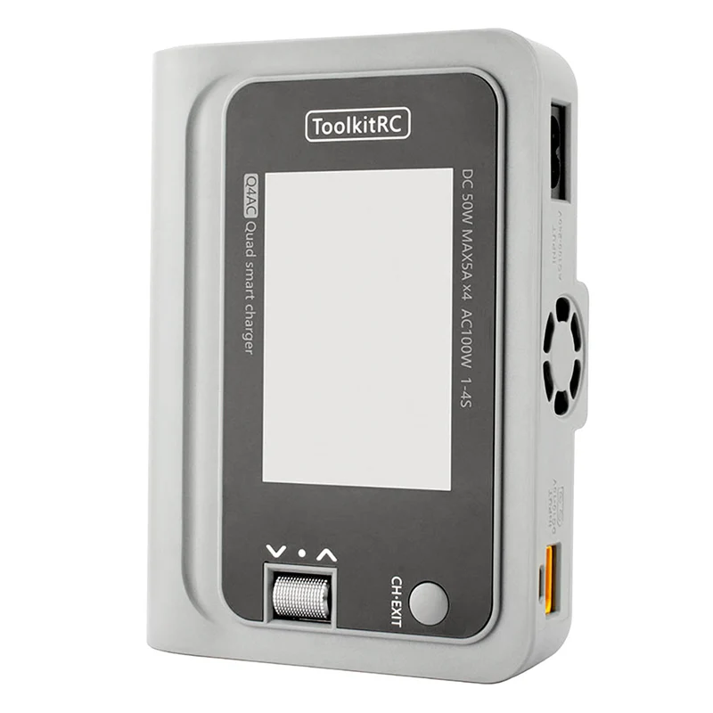 ToolkitRC Chargeur Quad Q4AC 1-4S 5A 200W AC/DC 12000