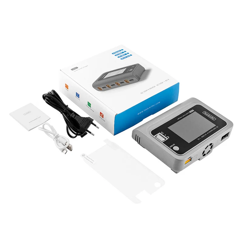 ToolkitRC Chargeur Quad Q4AC 1-4S 5A 200W AC/DC 12000