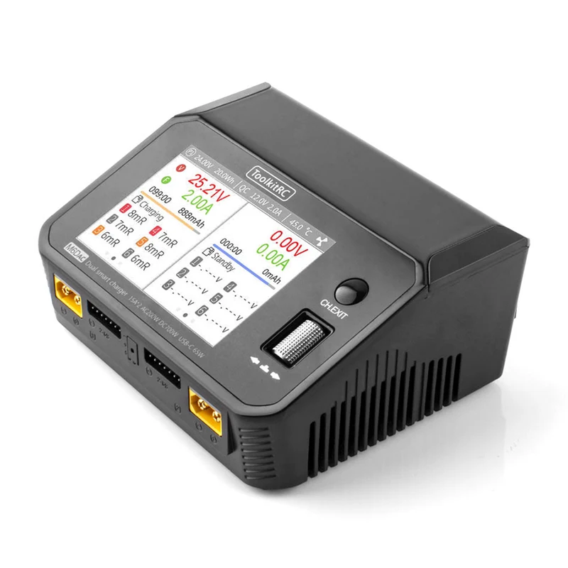 ToolkitRC Chargeur Duo M6DAC 1-6S 25A 700W AC/DC 11500