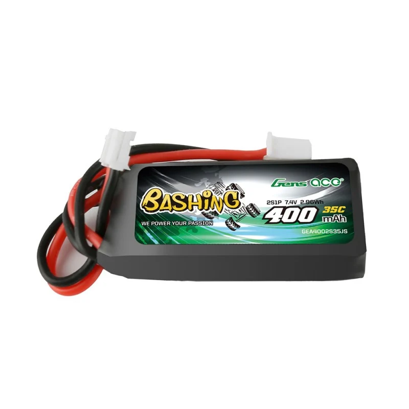 Gens Ace Bashing Accu lipo 7.4v 400mAh 35C JST SCX24