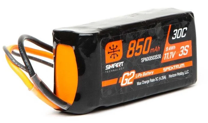Spektrum Accu lipo Smart G2 11.1v 850mah 30C IC2