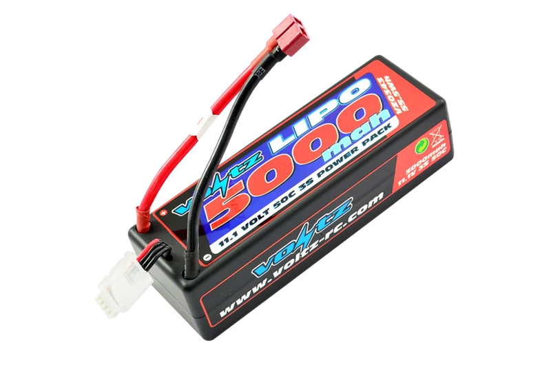 Voltz Batterie Lipo 5000mah 3S 11.1V 50C Hard Case Dean