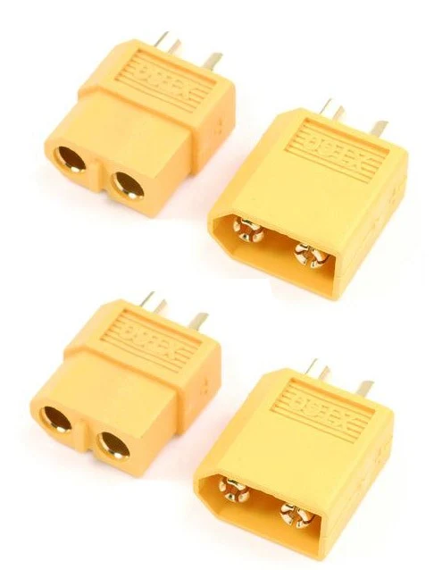 Revtec Connecteur XT60 Male (vario) + Femelle (accu) GF-1003-001