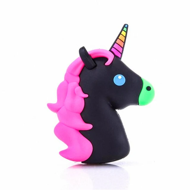 Portable Battery Charger 8000 mah Funny Cute Emoji Unicorn Power Bank 18650 Charge Cartoon Powerbank