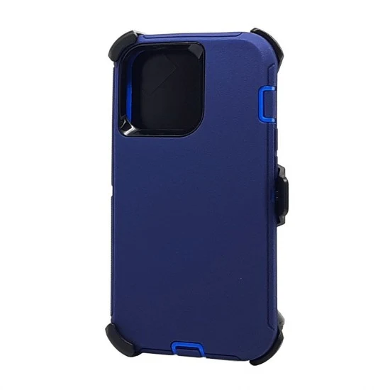 Defender Case w/ Clip For iPhone 14 Pro Max (blue)